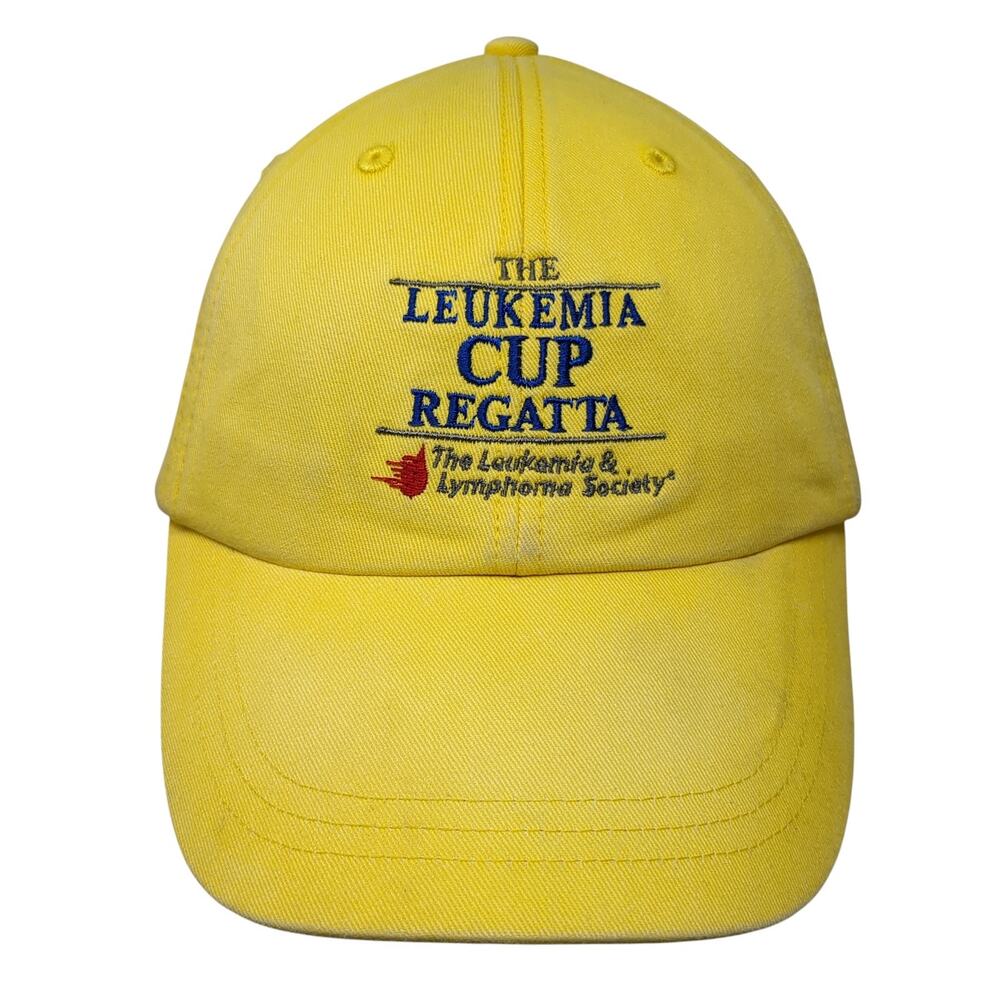 The Leukemia Cup Regatta Baseball Cap Yellow One Size Adjustable 6 Panel Adams